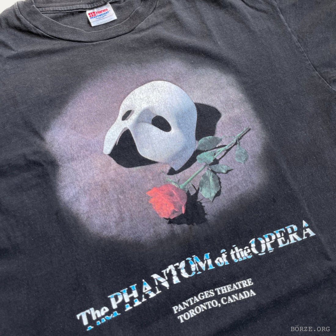 1990s PHANTOM OF THE OPERA PANTAGES TORONTO HANES HEAVY T-SHIRT