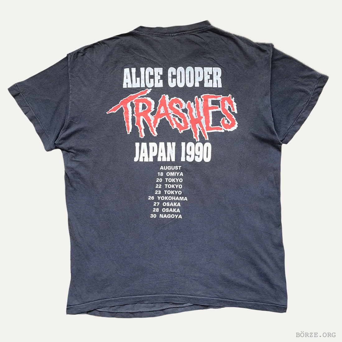 1990 ALICE COOPER TRASHES JAPAN TOUR T-SHIRT