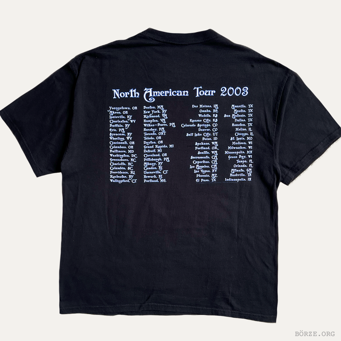 2003 TRANS-SIBERIAN ORCHESTRA T-SHIRT NORTH AMERICAN TOUR T-SHIRT