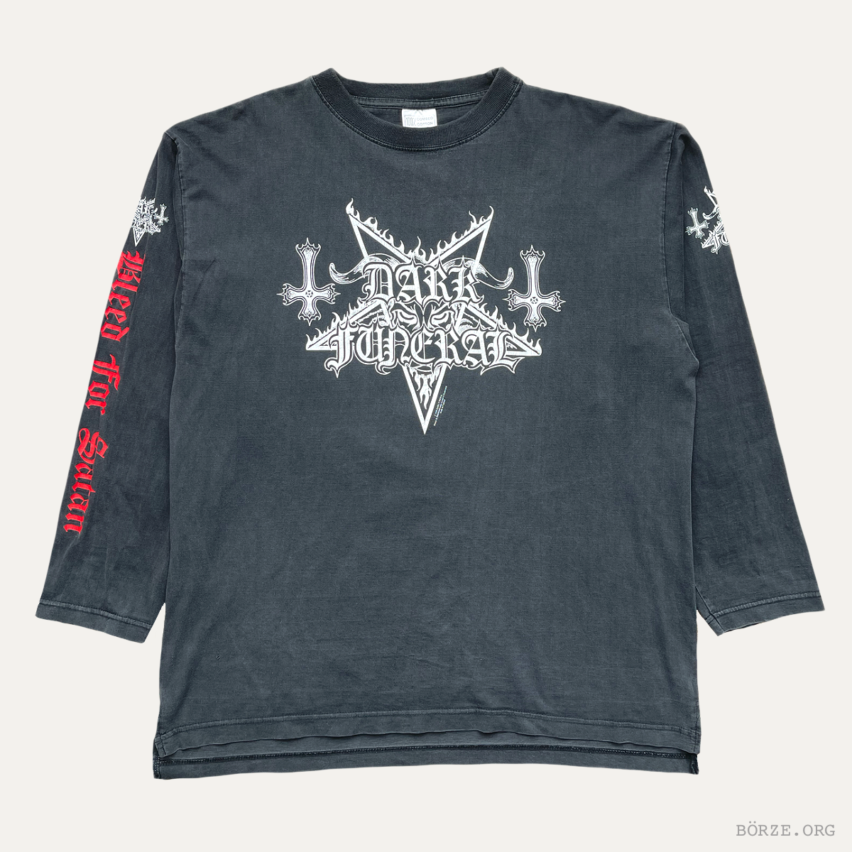 1998 DARK FUNERAL BLEED FOR SATAN EUROPE TOUR VINTAGE XL LONG SLEEVE