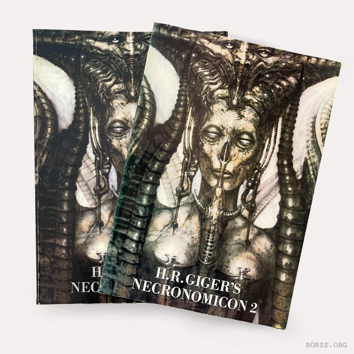 1988 HR GIGER'S NECRONOMICON II. SOFTCOVER ZURICH EDITION C WITH ENGLISH BOOKLET