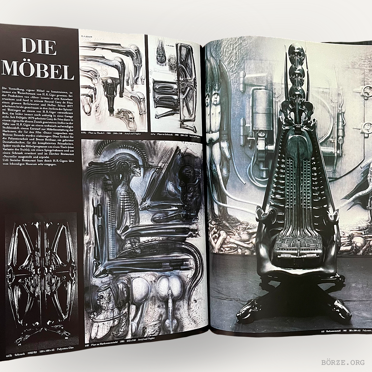 1988 HR GIGER'S NECRONOMICON II. SOFTCOVER ZURICH EDITION C WITH ENGLISH BOOKLET