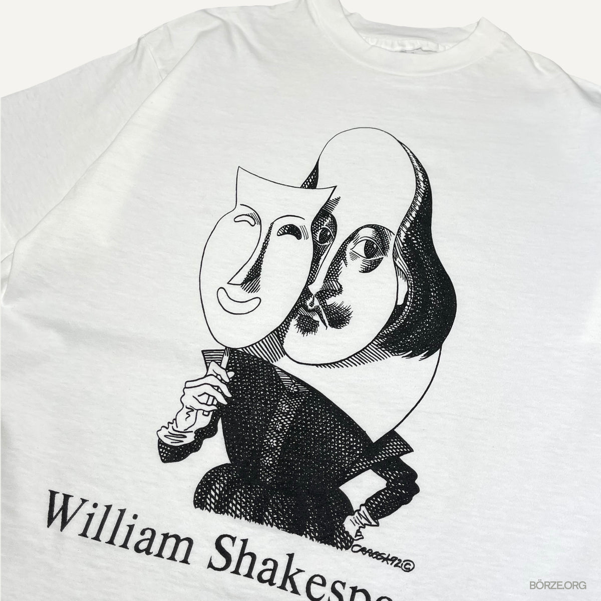 1990s LARGELY LITERARY ‘WILLIAM SHAKESPEARE’ VINTAGE T-SHIRT HANES XL