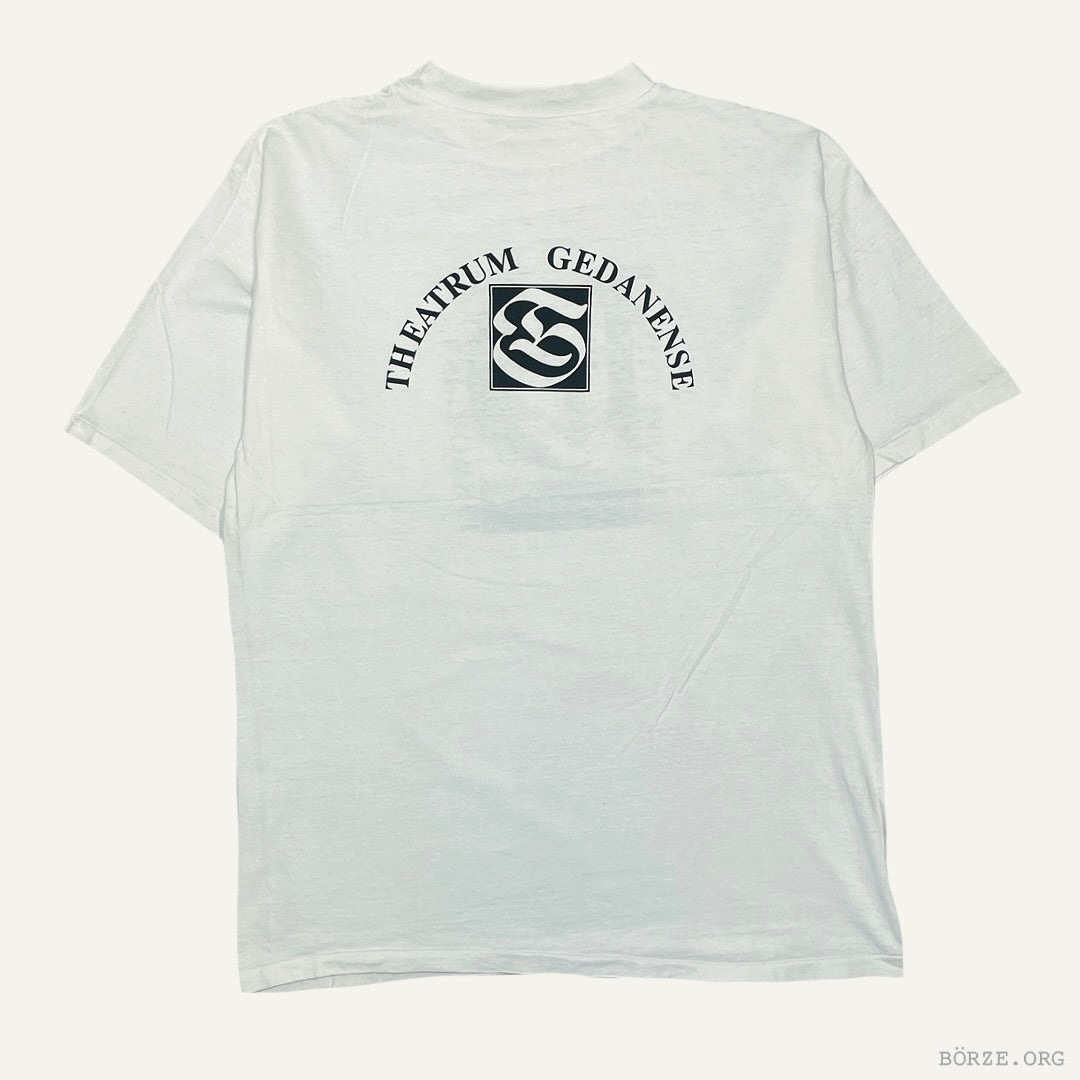 1990s GDANSK SHAKESPEARE THEATRE ETCHING VINTAGE SINGLE STITCH T-SHIRT LARGE+