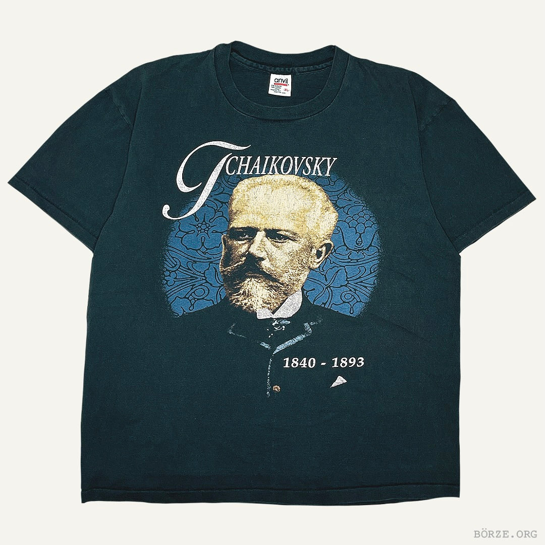 1990s TCHAIKOVSKY PORTRAIT CLASSICAL MUSIC COMPOSERS SERIES VINTAGE T-SHIRT LARGE