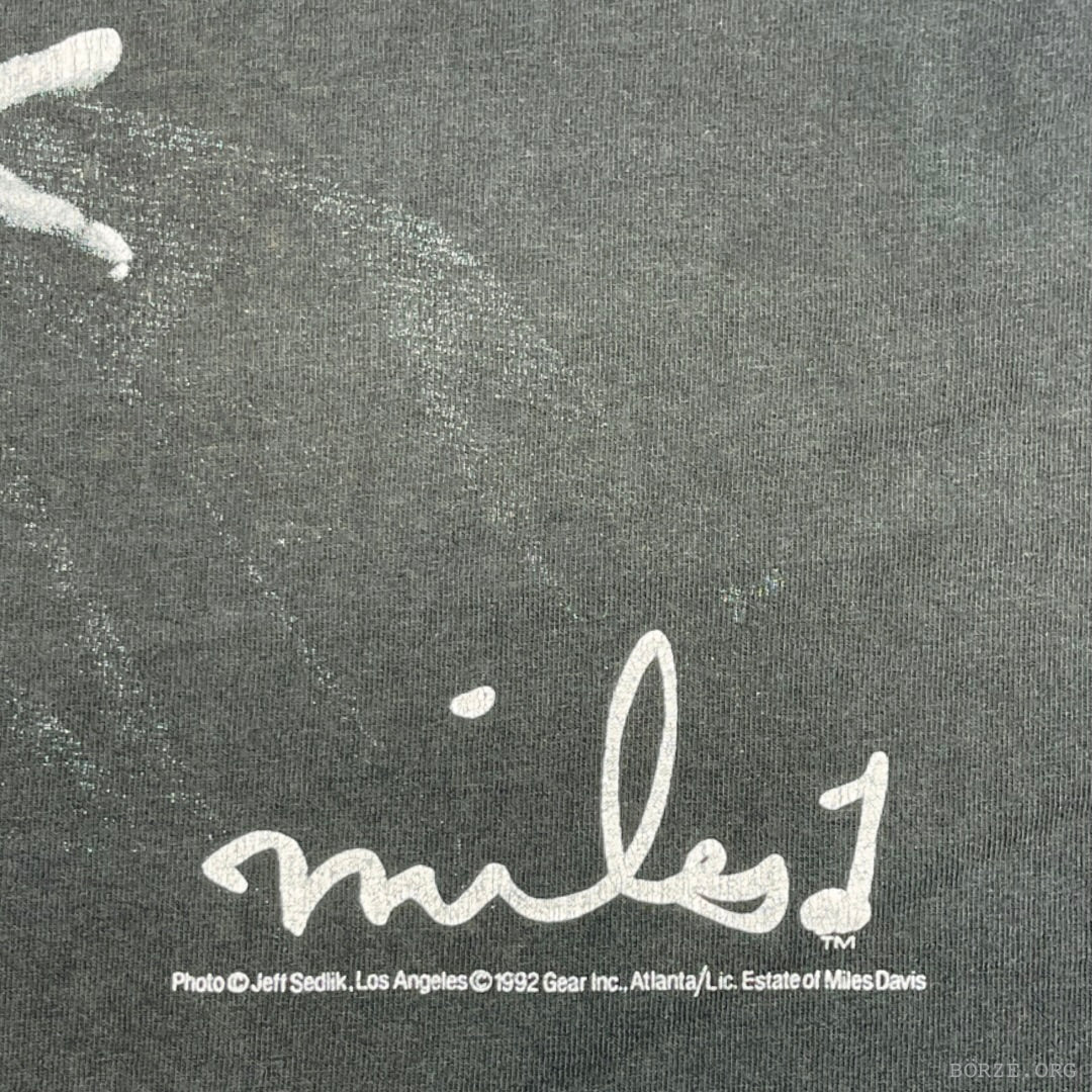 1992 MILES DAVIS SIGNATURE GEAR INC SINGLE STITCH VINTAGE JAZZ T-SHIRT XL
