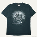 1993 ALBERT EINSTEIN GALAXY PORTRAIT GLOW IN THE DARK COTTON EXPRESSIONS T-SHIRT LARGE