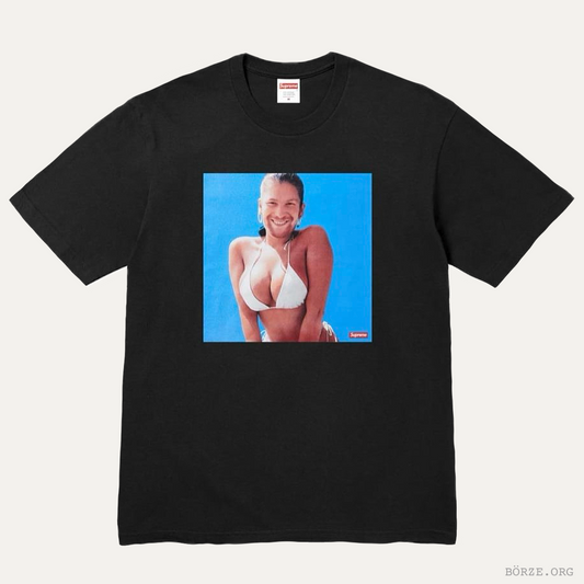2025 SUPREME X APHEX TWIN WINDOWLICKER BLACK T-SHIRT