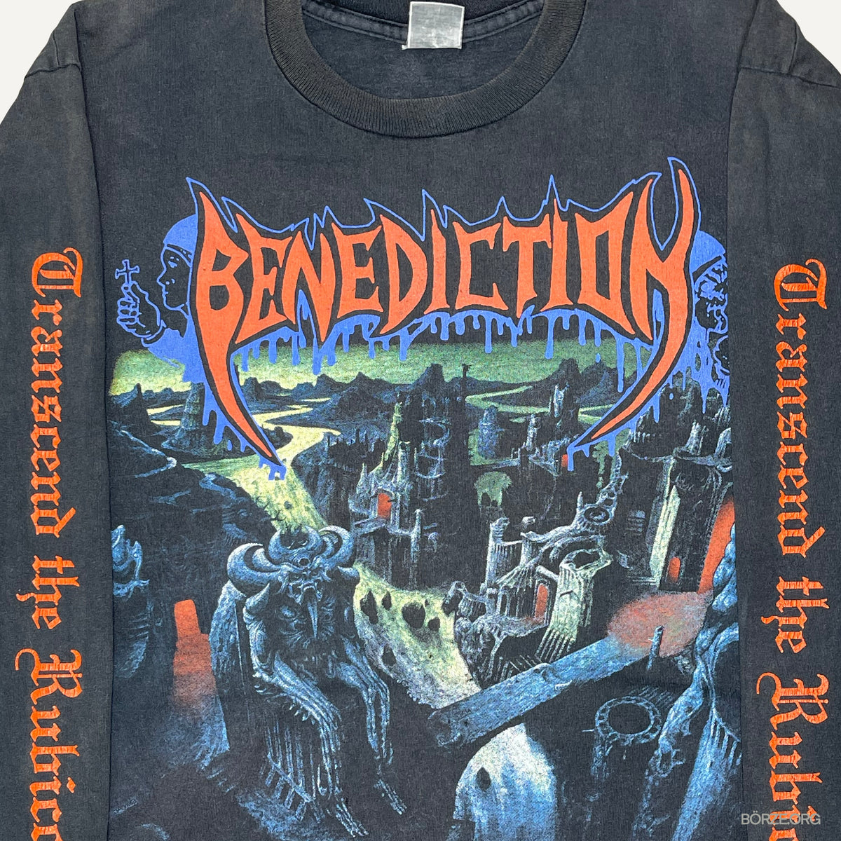1993 BENEDICTION - TRANSCENDING THE RUBICON WORLD VIOLATION TOUR VINTAGE LONGSLEEVE T-SHIRT