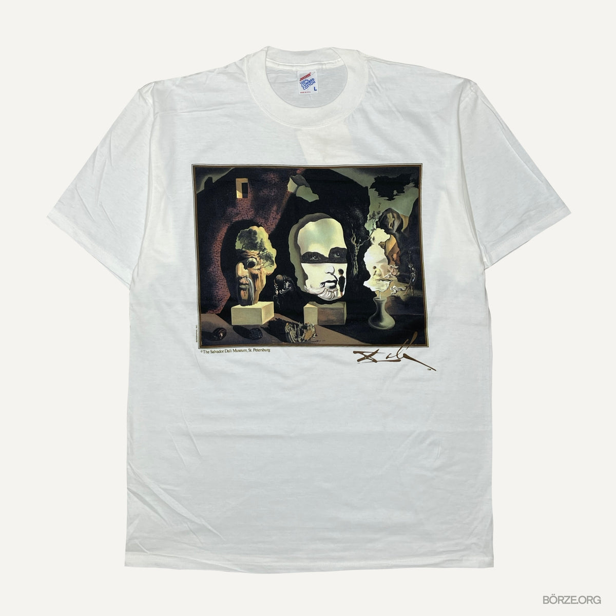 1990s SALVADOR DALI ‘OLD AGE ADOLESCENCE & INFANCY’  SERIGRAPHIA VINTAGE MUSEUM T-SHIRT LARGE+