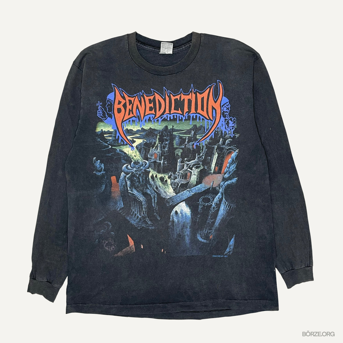 1993 BENEDICTION - TRANSCENDING THE RUBICON WORLD VIOLATION TOUR VINTAGE LONGSLEEVE T-SHIRT