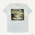 1990s SALVADOR DALI ‘GEOPLOLITICUS CHILD’ SERIGRAPHIA VINTAGE MUSEUM T-SHIRT LARGE+