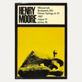 1967 HENRY MOORE OFFSET LITHOGRAPH EXHIBITION KUNSTHALLE POSTER