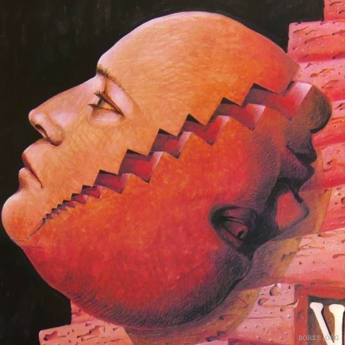 1983 BLOOD-BROTHERS OFFSET LITHOGRAPH HUNGARIAN FILM POSTER