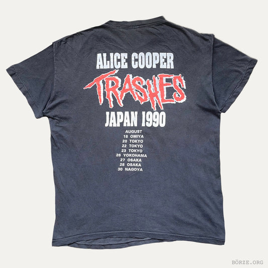 1990 ALICE COOPER TRASHES JAPAN TOUR T-SHIRT