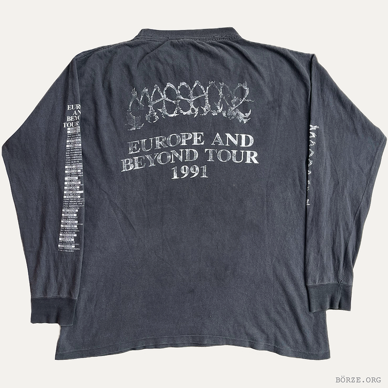1991 MASSACRE FROM BEYOND EUROPE AND BEYOND TOUR LONG SLEEVE