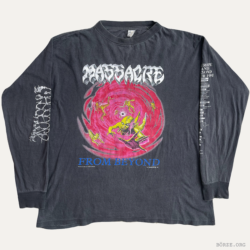 1991 MASSACRE FROM BEYOND EUROPE AND BEYOND TOUR LONG SLEEVE