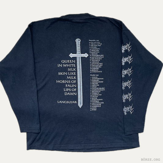 1995 MOONSPELL QUEEN IN WHITE EURO TOUR LONG SLEEVE