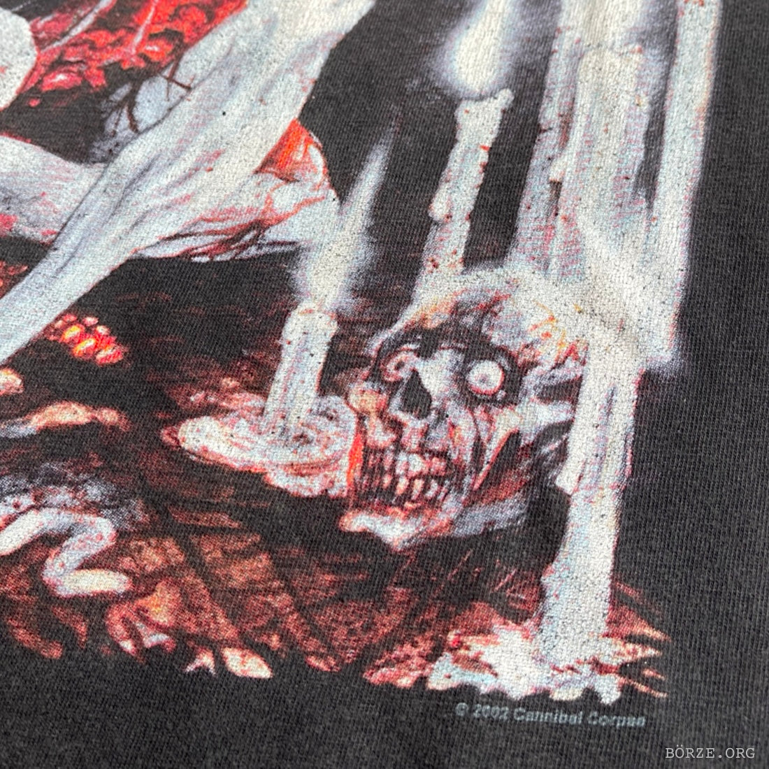 2002 CANNIBAL CORPSE TOMB OF THE MUTILATED VINTAGE CYGNUS T-SHIRT LARGE