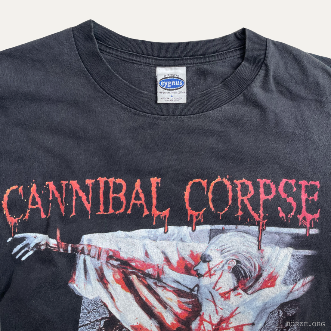 2002 CANNIBAL CORPSE TOMB OF THE MUTILATED VINTAGE CYGNUS T-SHIRT LARGE