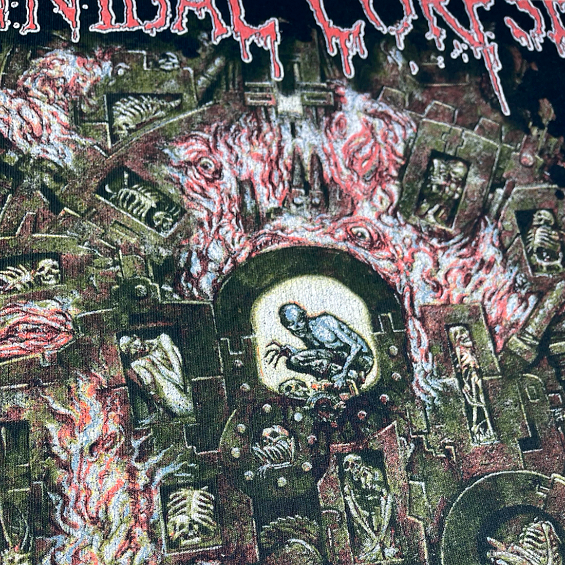 2005 CANNIBAL CORPSE 15 YEARS KILLING SPREE ORIGINAL COVER ART VINTAGE ANVIL T-SHIRT XL