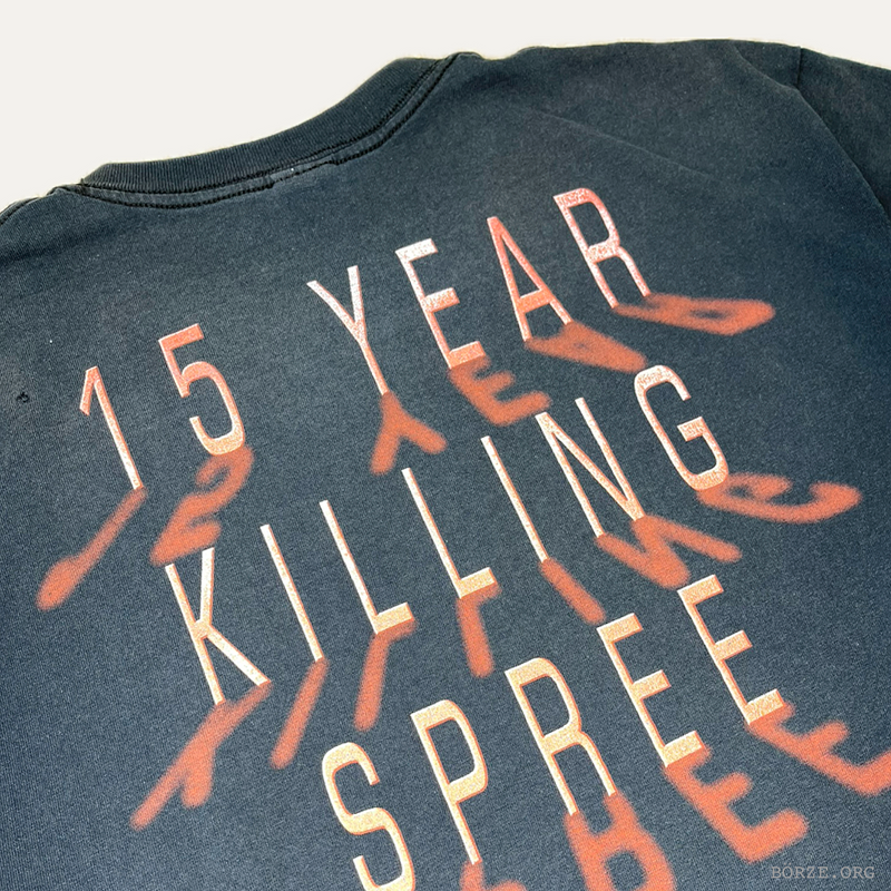 2005 CANNIBAL CORPSE 15 YEARS KILLING SPREE ORIGINAL COVER ART VINTAGE T-SHIRT XL