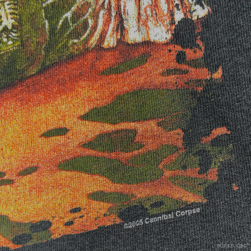 2005 CANNIBAL CORPSE 15 YEARS KILLING SPREE ORIGINAL COVER ART VINTAGE T-SHIRT XL