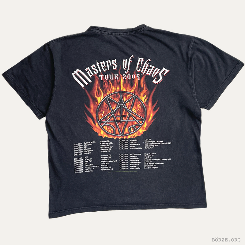 2005 MORBID ANGEL MASTERS OF CHAOS TOUR T-SHIRT
