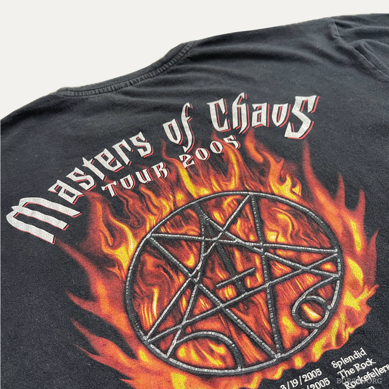 2005 MORBID ANGEL MASTERS OF CHAOS TOUR T-SHIRT