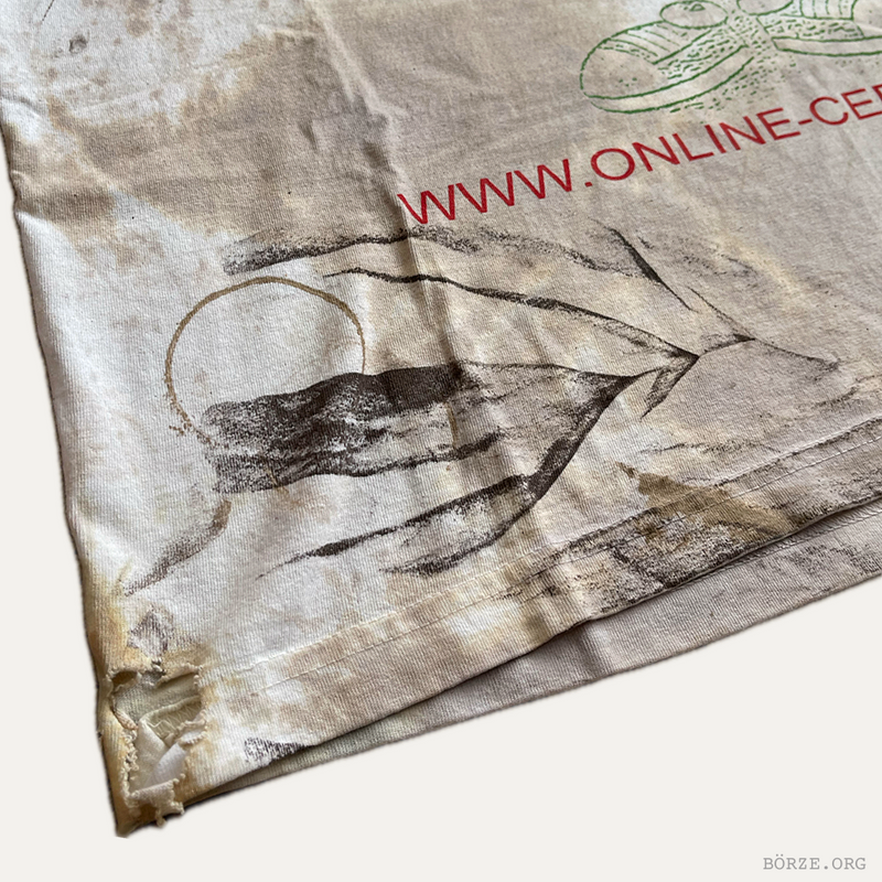 2023 ONLINE CERAMICS X 100 GECS POT LEAF DISTRESSED T-SHIRT