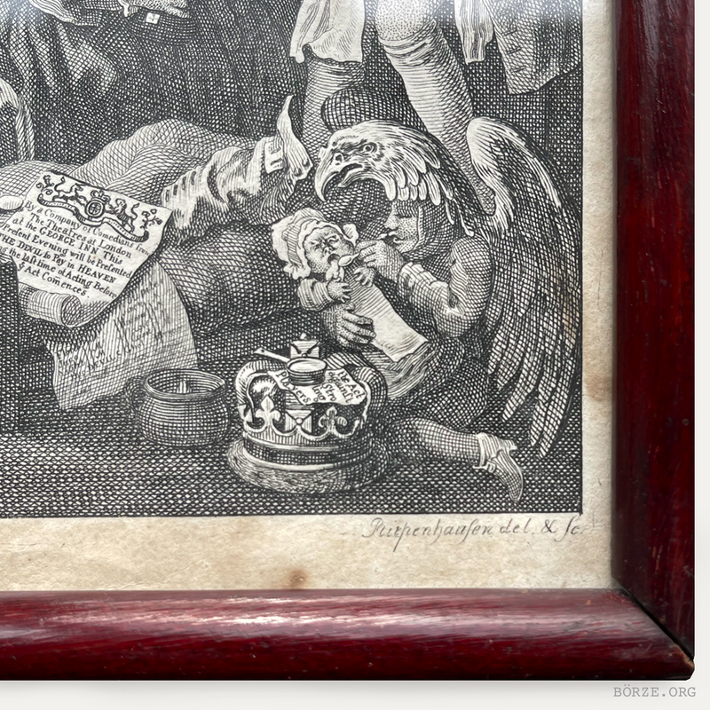 19TH CENTURY HOGARTH STROLLING ACTRESSES DRESSING IN A BARN ORIGINAL FRAMED ETCHING RUPENHAUSEN PRINT