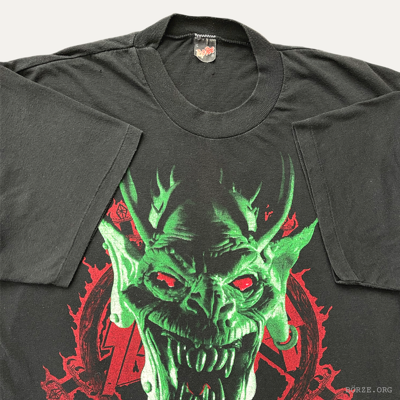 1988 SLAYER ROOT OF ALL EVIL WORLD SACRIFICE TOUR EDITION VINTAGE T-SHIRT