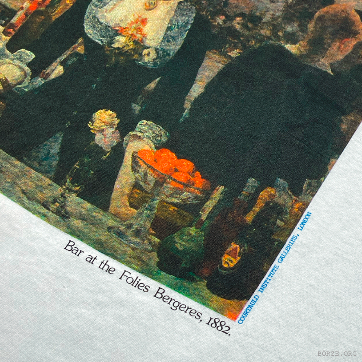 1989 MANET 'BAR AT THE FOLIES BERGERES' COURTAULD INSTITUTE GALLERIES LONDON SINGLE STITCH ART T-SHIRT XL