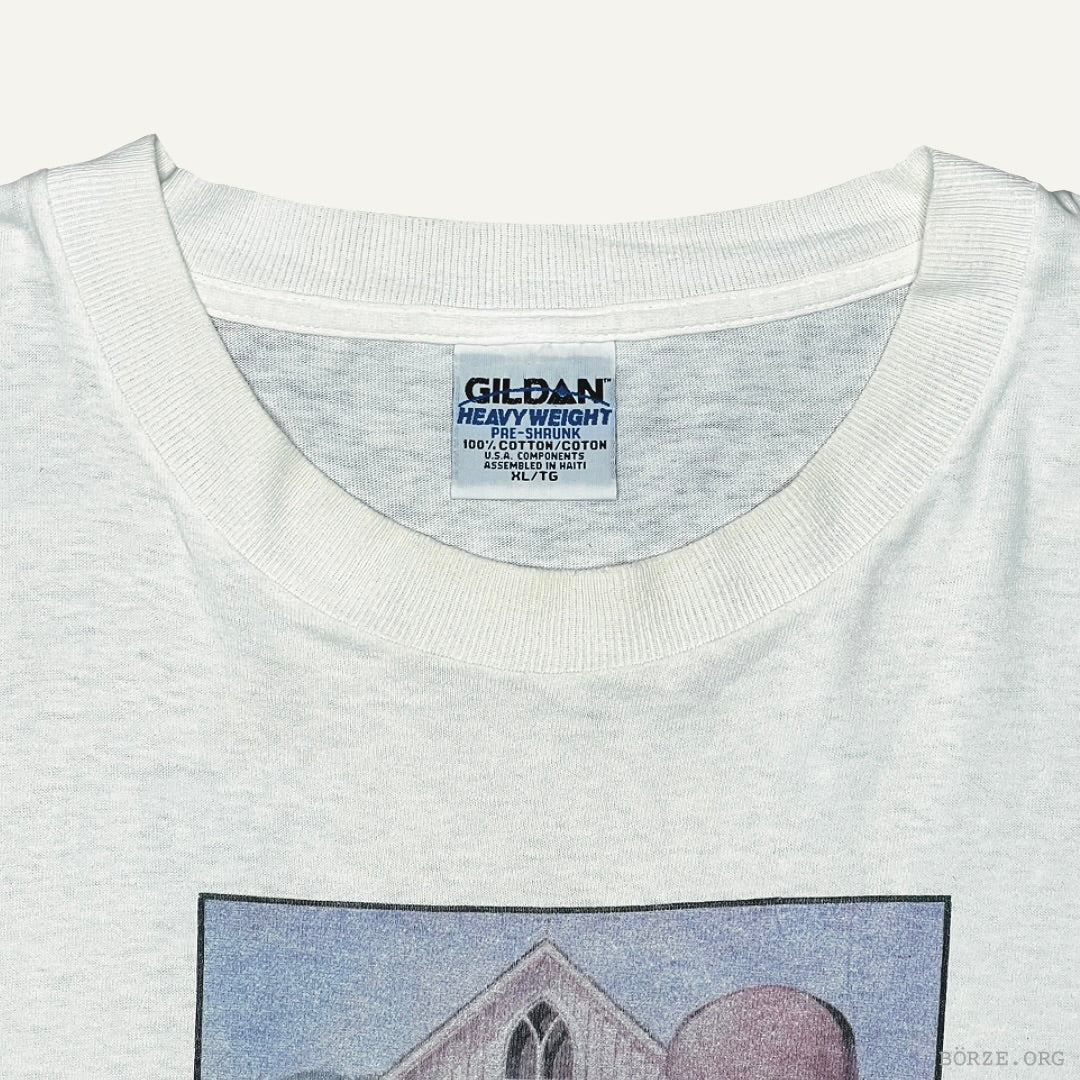 1990s GRANT WOOD 'AMERICAN GOTHIC' LEVBID PHARMA VINTAGE ART T-SHIRT