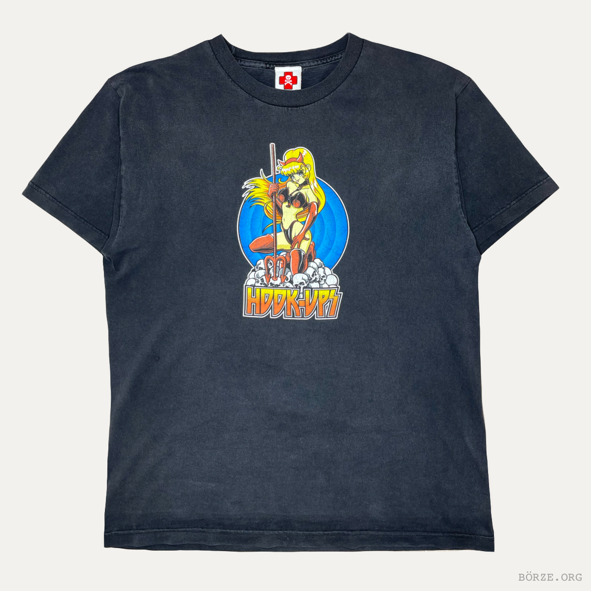 1990s JEREMY KLEIN 'DEVIL MISTRESS' HOOK-UPS SKATEBOARDS T-SHIRT LARGE