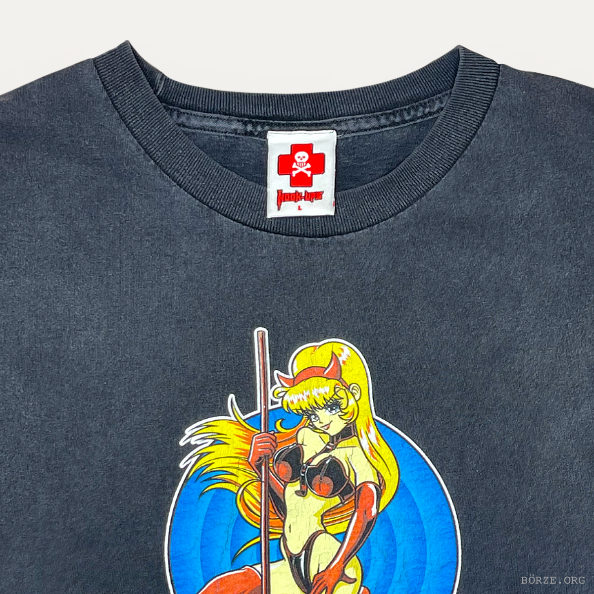 2000s JEREMY KLEIN 'DEVIL MISTRESS' HOOK-UPS SKATEBOARDS T-SHIRT LARGE