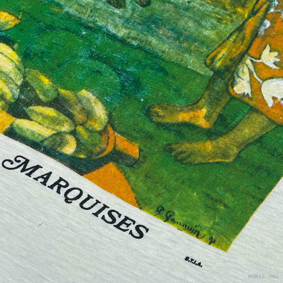 1990s MUSÉE GAUGUIN PAPEARI "LA ORANA MARIA" TAHITI MARQUISES VINTAGE ART T-SHIRT L