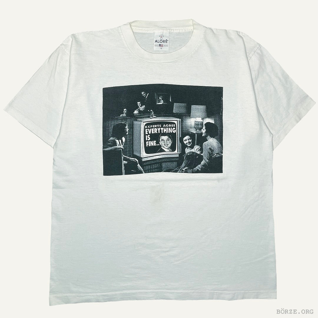 1990s PROPAGANDA 'EXPERTS AGREE' SINGLE STITCH ALORÉ T-SHIRT LARGE