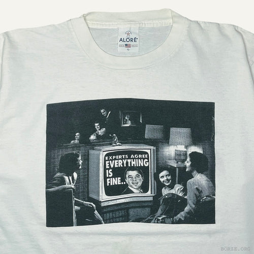 1990s PROPAGANDA 'EXPERTS AGREE' SINGLE STITCH ALORÉ T-SHIRT LARGE