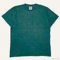 1990s TULTEX SUN FADED PLAIN TURQUISE IVY BLANK VINTAGE T-SHIRT LARGE