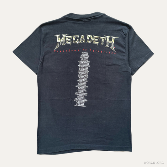 1992 MEGADETH COUNTDOWN TO EXTINCTION US TOUR ED REPKA PENTAGRAM DEVIL T-SHIRT