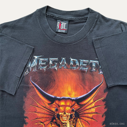 1992 MEGADETH COUNTDOWN TO EXTINCTION US TOUR ED REPKA PENTAGRAM DEVIL T-SHIRT