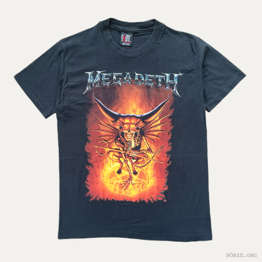 1992 MEGADETH COUNTDOWN TO EXTINCTION US TOUR ED REPKA PENTAGRAM DEVIL T-SHIRT