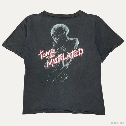 1992 CANNIBAL CORPSE TOMB OF THE MUTILATED BLUE GRAPE CENSORED VINTAGE T-SHIRT M-L
