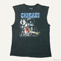 1992 CARCASS 'NECROTICISM' EARACHE DESCANTING THE INSALUBRIOUS SLEEVELESS CHOPPED VINTAGE T SHIRT XL