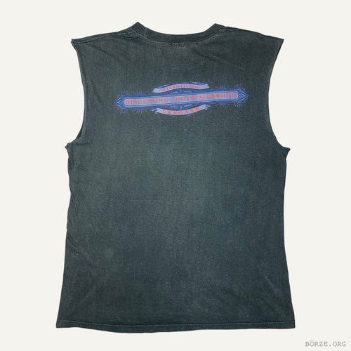 1992 CARCASS 'NECROTICISM' EARACHE DESCANTING THE INSALUBRIOUS SLEEVELESS CHOPPED VINTAGE T SHIRT XL