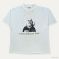 1992 LARGELY LITERARY STEVEN CRAGG 'JOHANN SEBASTIAN BACH' T-SHIRT XL