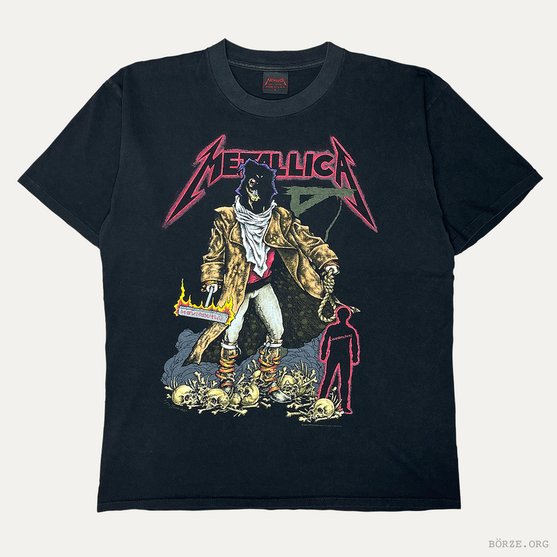 1992 METALLICA PUSHEAD UNFORGIVEN BROCKUM VINTAGE T-SHIRT LARGE