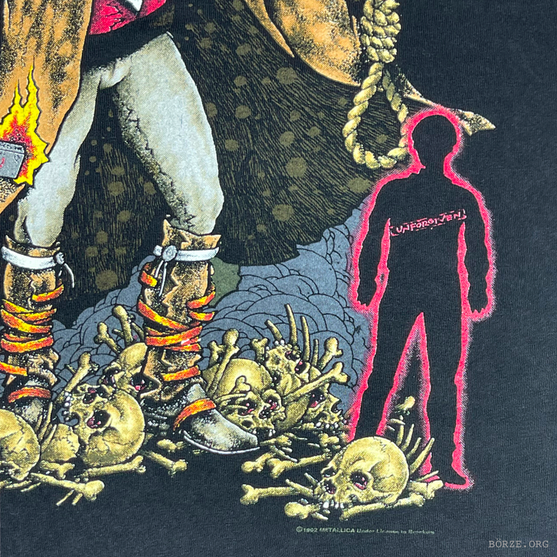 1992 METALLICA PUSHEAD UNFORGIVEN BROCKUM VINTAGE T-SHIRT LARGE