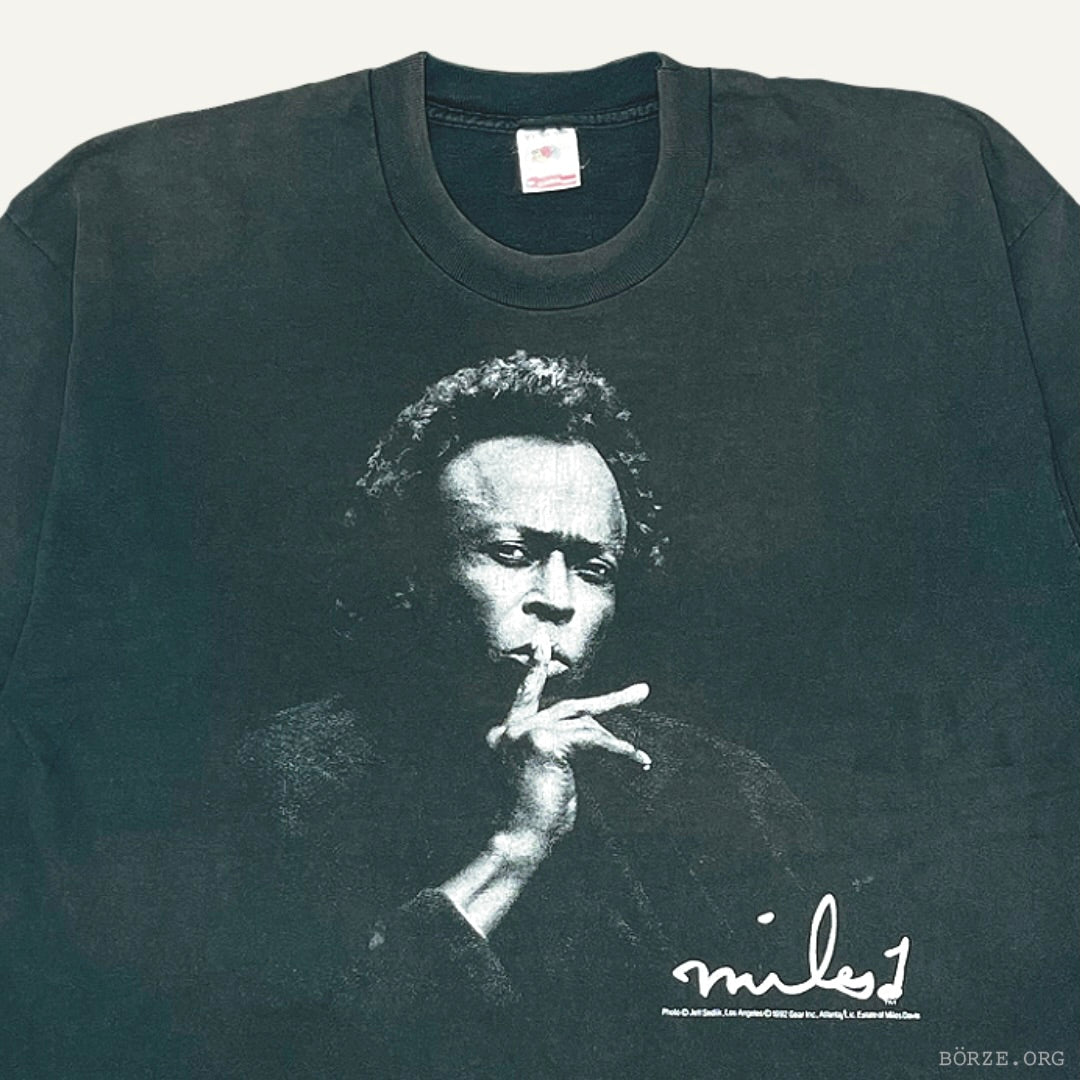 1992 MILES DAVIS SIGNATURE GEAR INC SINGLE STITCH VINTAGE JAZZ T-SHIRT XL